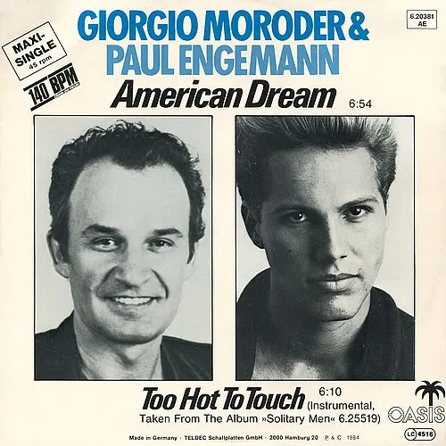 Giorgio Moroder & Paul Engemann - American Dream (12'' Maxi-Single) (1984)