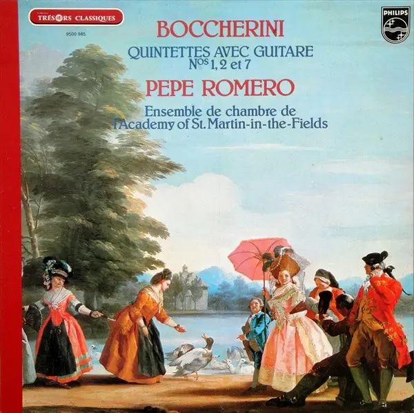 P. Romero, Ensemble De Chambre de L'Academy Of St. Martin-in-the-Fields' 'Boccherini - Quintettes Avec Guitare Nos 1, 2 Et 7' (1981)