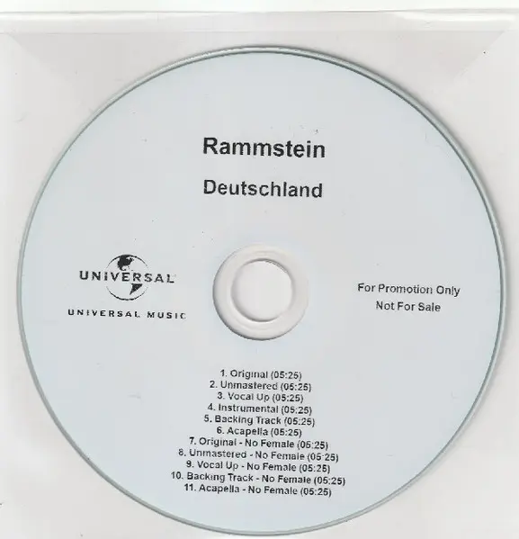 Rammstein - Deutschland (11-Track Promo) (2019)