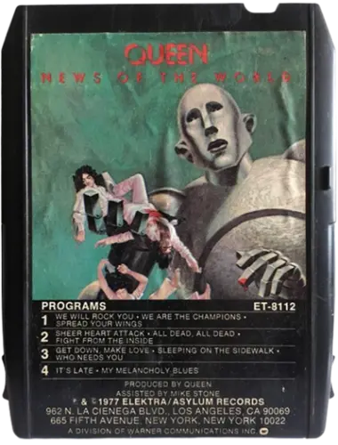 Queen - news of the world - 8 track tape (1977)