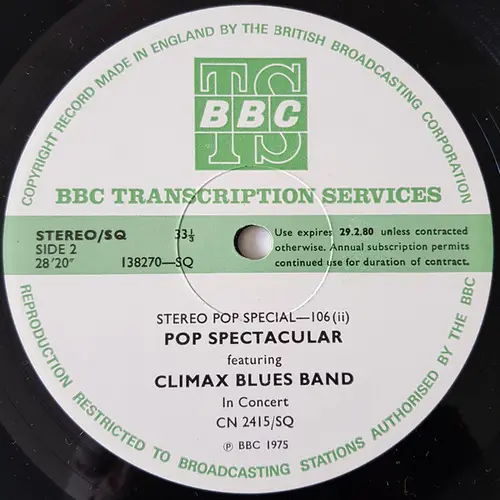 Climax Blues Band - BBC Pop Spectacular (1975)