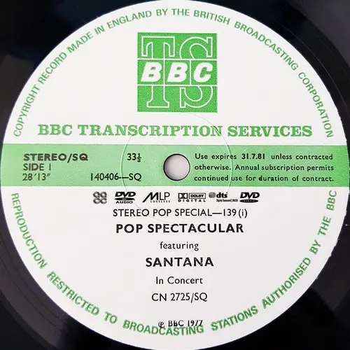 Santana - BBC Pop Spectacular (1977)