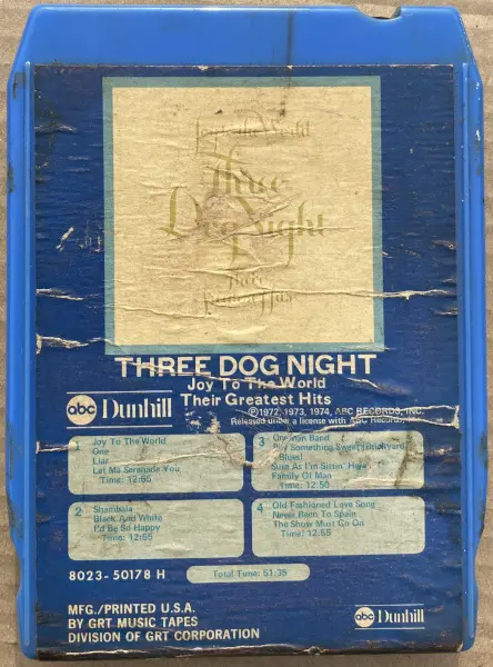 Three Dog Night - Joy To The World - Their Greatest Hits (1974)