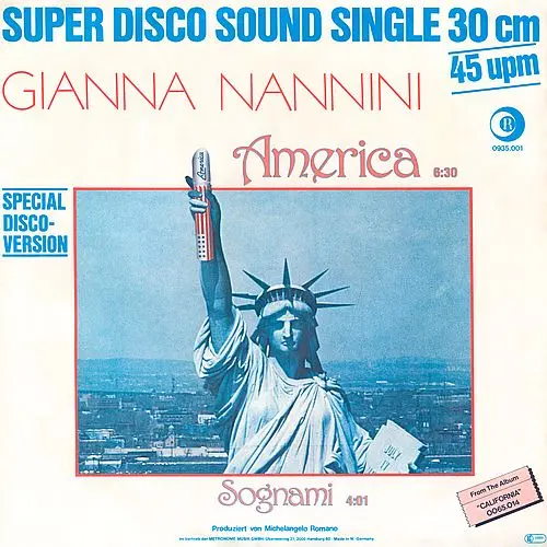 Gianna Nannini - America (12'' Maxi-Single) (1979)
