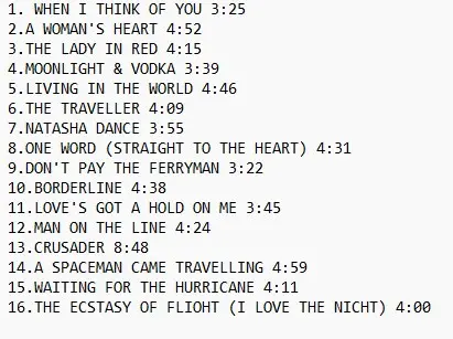 Chris de Burgh – Golden Collection (2000)