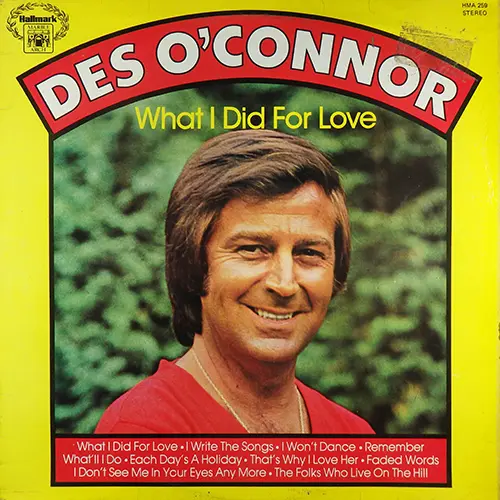 Des O'Connor - What I Did For Love