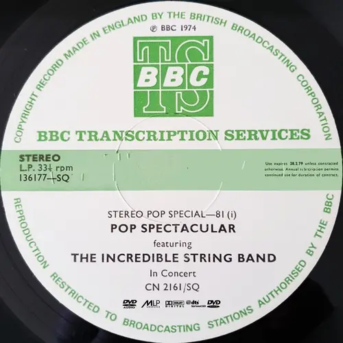 Incredible String Band / BBC Pop Spectacular 1974