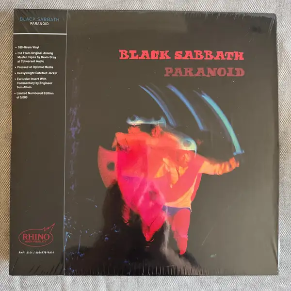 Black Sabbath - Paranoid [Rhino High Fidelity Numbered] 1970/2025